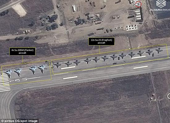 قدرت نمایی جنگنده های روسی بر فراز آسمان سوریه 