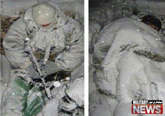 مدافعان حرم در برف و سرما