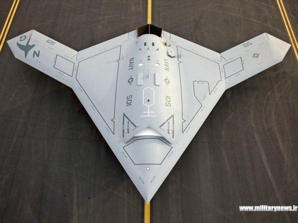 جنگنده تهاجی بدون سرنشین X-47B نیروی دریایی ایالات متحده آمریکا 