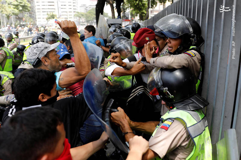 خشم مخالفان دولت ونزوئلا در کاراکاس