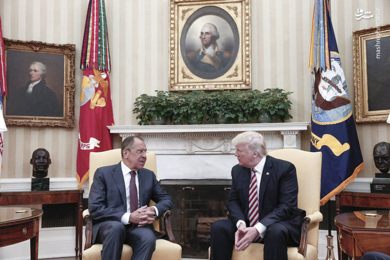 دیدار لاوروف، مرد شماره دو سیاست روسیه با دانلد ترامپ در کاخ سفید