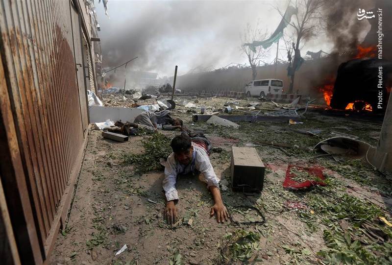مرگ نزدیک به 90 نفر در کابل بر اثر انفجار تروریستی و تکرار جنایت در مراسم تشییع جان‌باختگان