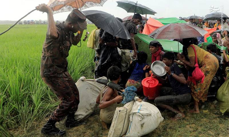 برخورد پلیس بنگلادش با مهاجران میانمار