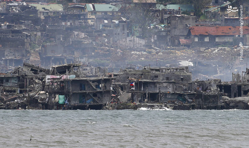 شهر تخریب‌شده مراوی در آستانه پیروزی ارتش فیلیپین بر شبه‌نظامیان داعش‌مسلک