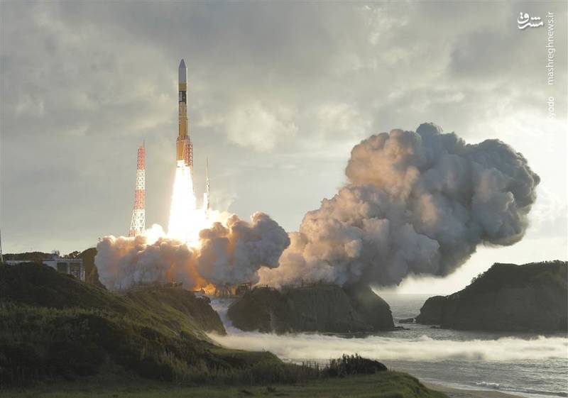 پرتاب موشک ماهواره‌بر ژاپنی با نام H-2A از پایگاه تانگاشیما