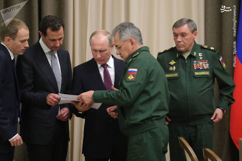دیدار معنادار بشار اسد با پوتین در سوچی روسیه پس از شکست داعش