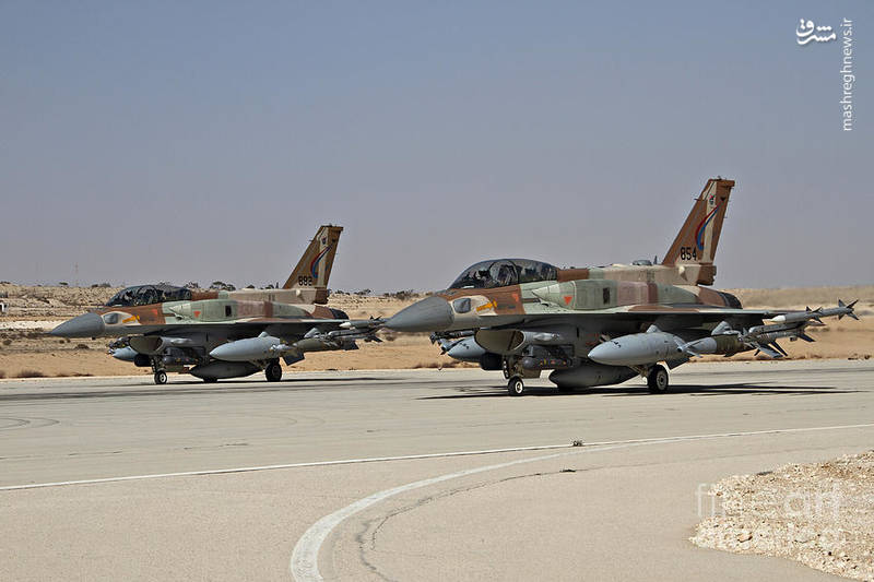 دو فروند اف ۱۶ آی اسراییلی