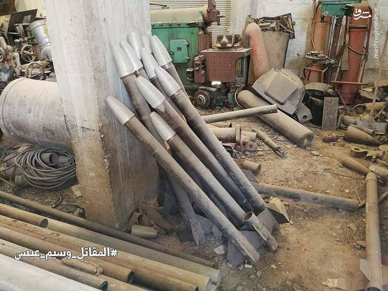 کشف کارگاه ساخت موشک شیمیایی جیش الاسلام در غوطه شرقی