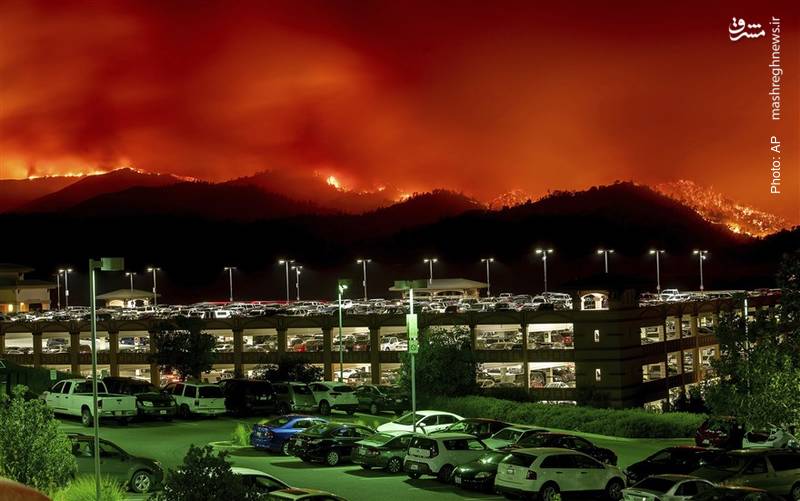 آتش سوزی جنگل‌ها در کالیفرنیا