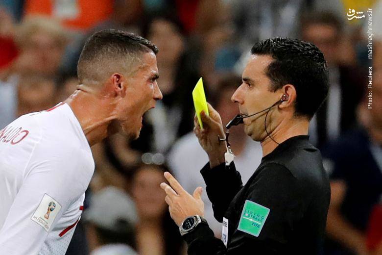 واکنش رونالدو به داور در شب تلخ پرتغالی‌ها در وداع با جام دنیای