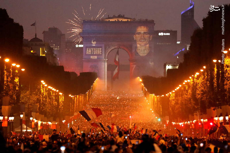 جشن قهرمانی جام دنیای در پاریس