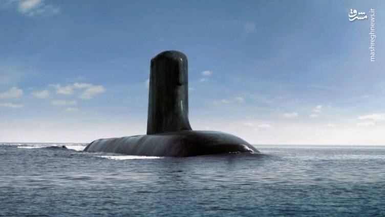 نمایه گرافیکی از زیردریایی آینده نیروی دریایی استرالیا