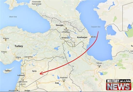 khazar roket - عبور 26 موشک روسیه از آسمان ایران