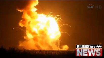 nasa antares rocket explodes - متلاشی شدن راکت تحقیقاتی نیروی هوایی آمریکا حین پرتاب