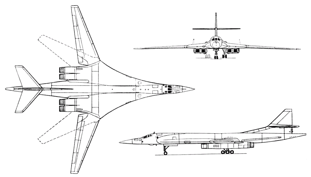 tu 160 - معرفی بمب افکن روسی توپولف Tu-160