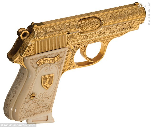 حراج اسلحه طلایی هرمان گورینگ+تصاور