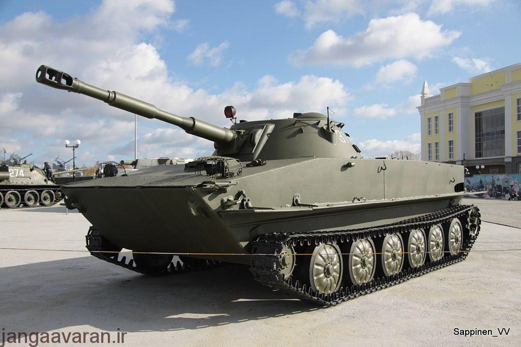 Verkhnyaya Pyshma Tank Museum 2012 0181 1024x683 - تانک سبک ابی خاکی PT-76