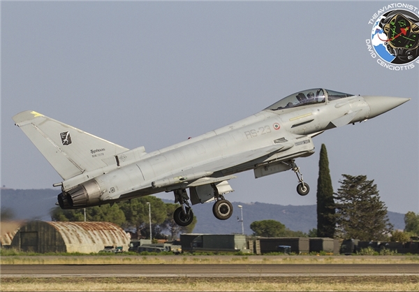 سقوط جنگنده «یورو فایتر» نیروی هوایی ایتالیا در دریا