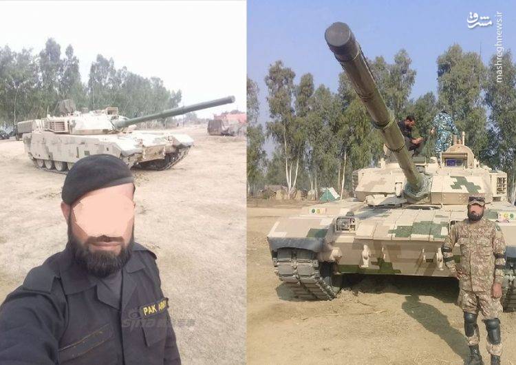 عکس/ آزمایش تانک جدید در پاکستان
