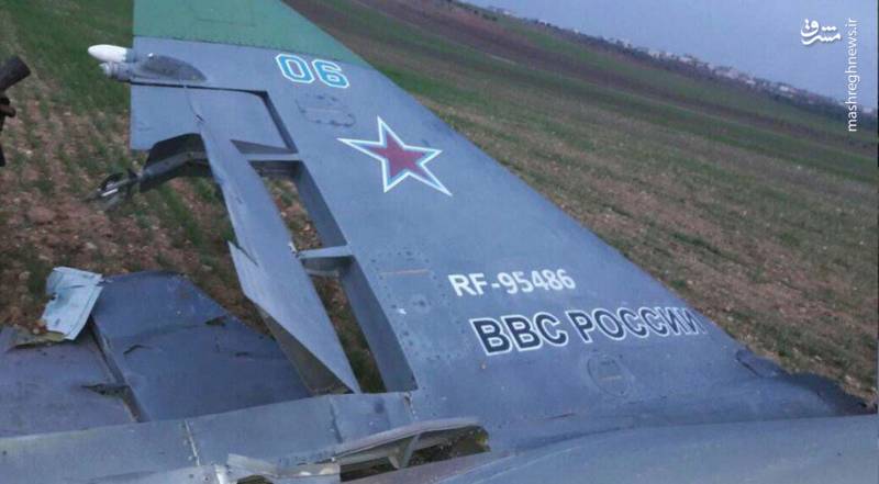 2183693 - تصاویری از جنگنده روسی که در ادلب منهدم شد