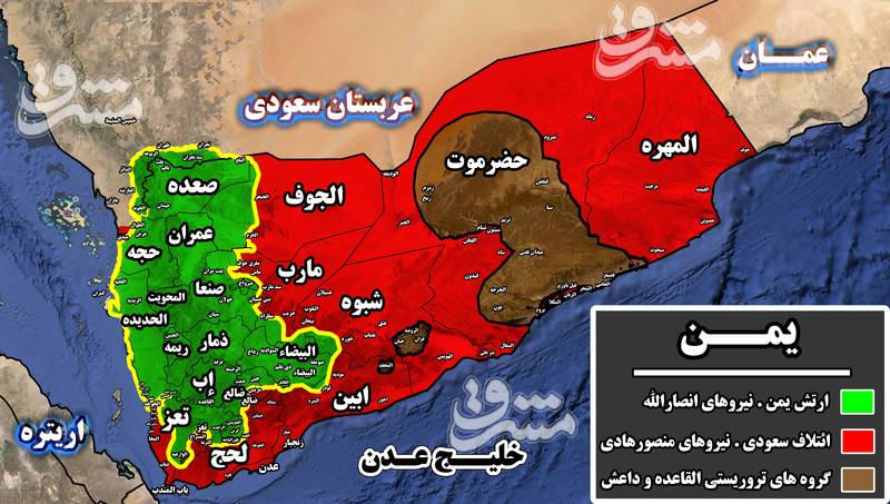 2207812 - آخرین تحولات میدانی یمن پس از خیانت علی عبدالله صالح/ جنبش انصارالله چند درصد از یمن را تحت کنترل دارد؟ + نقشه میدانی و تصاویر