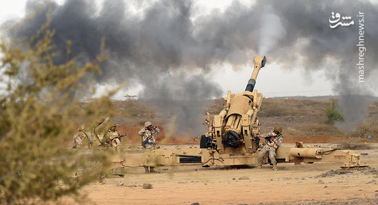 انهدام یک تانک سعودی توسط ارتش یمن