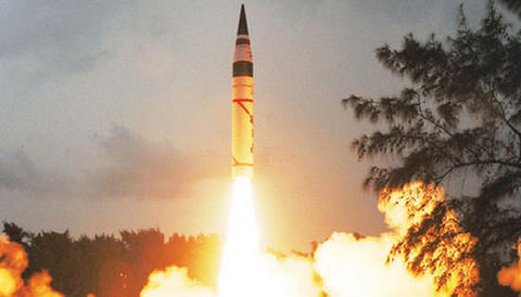 هند موشک بالستیک آزمایش کرد